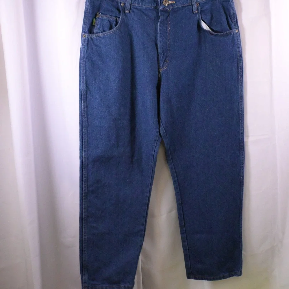 Cabela's Roughneck Jeans Denim Blue‎ Mens 38x29 High Rise Workwear